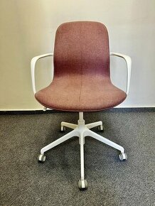 kancelářská židle Ikea Langfjall (růžovo-bilá)