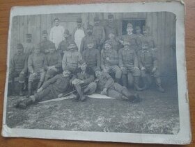 Fotka vojáků jako pohlednice 2