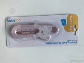 babyono teploměr medvídek růžový