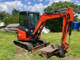 Prodám minibagr Kubota U27 s nulovým přesahem zádě