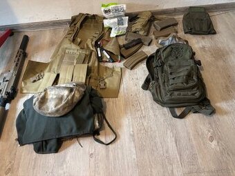 Prodám plnou výbavu na airsoft měsíc používaný