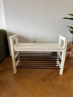 IKEA HEMNES Lavička s policemi na boty