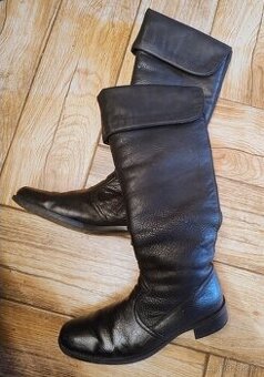 Kožené boty mušketýrky LARP 39/41