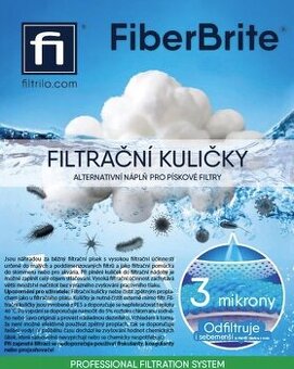 Filtrační kuličky FiberBrite - 3 mikrony