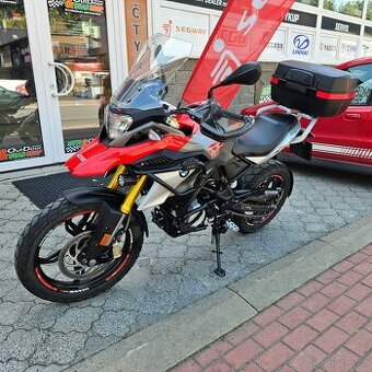 BMW G 310 GS, ČR, Padací rám, Vyšší plexi, Zadní kufr