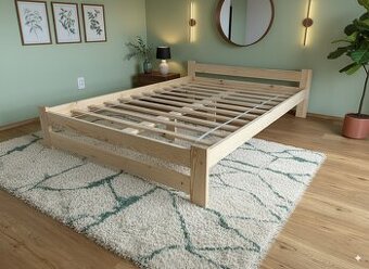 Nová postel MASIV borovice 140x200 cm s roštem