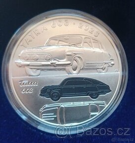 2x PSM ČNB 500 Kč Tatra 603 2023 BK + Proof