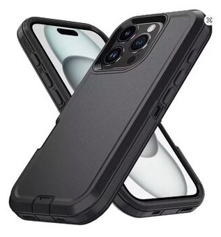 iPhone 13 mini 3-vrstvý kryt černý (doprava zdarma) - 1