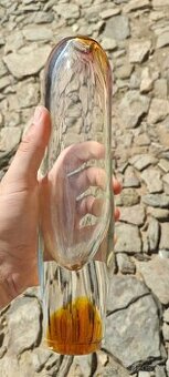 Váza z hutního skla, 28 cm