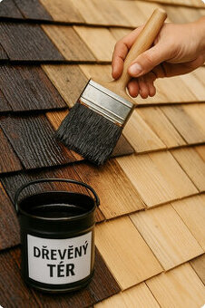 Prodám barvu na ošetření dřeva (dřevní tér 2.1.1)