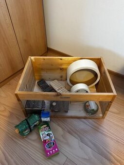 Dřevěná klec pro křečka