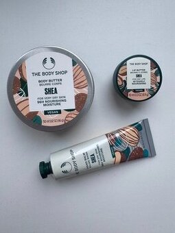 The Body Shop tělové máslo, balzám na ruce a máslo na rty