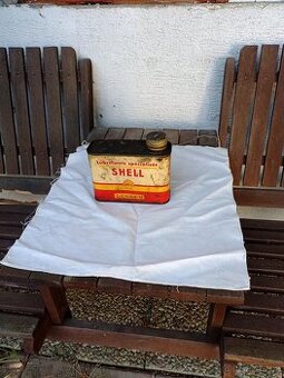 Plechovka od oleje Shell