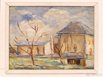 Obraz Jaromír Hynšt, Veselí n. M. ,olej plátno 64x85