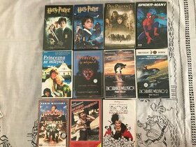 VHS Harry Potter, Spider-man, Pán prstenů, Willy..