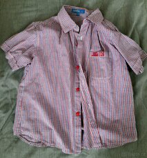 2x Chlapecké košile krátký/dlouhý rukáv H&M 10-12 let