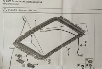 Ram panoramaticke strechy Bmw X5 G05