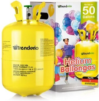 2x TRENDARIO Heliumtank pro balónky