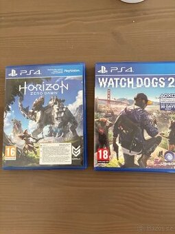 PS4 Hry Horizon Zero Dawn, Watch Dogs 2