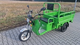 ELEKTRICKÁ NÁKLADNÍ TŘÍKOLKA ADVENTO MAXI ZELENÁ SPZ