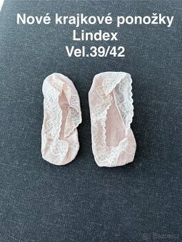 Nové dámské krajkové ponožky Lindex vel.39/42