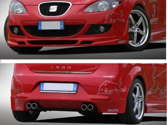 Poiler přední Seat Leon II + Spoiler zadní na Seat Leon II