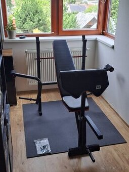 Lavice (bench) + Závaží 30 kg + Posilovací tyč