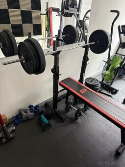 Bench press + jednorucky