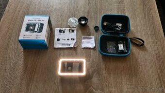 APEXEL makro objektiv pro telefon s LED Světlem