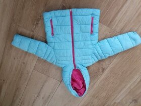 Zimní/podzimní bunda modro - růžová vel 92