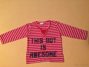 Trička vel.80 zánovní, zdarma