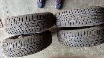 Prodám plechové disky s pneumatikama