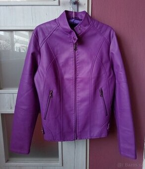 Dámská koženková bunda M