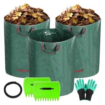 Opakovaně použitelný zahradní pytel 3 x 272l