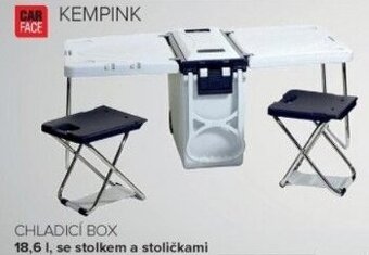 Chladicí box se stolkem a židlickama