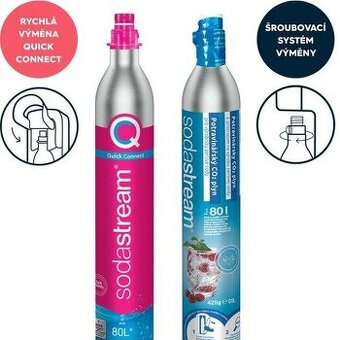 Levná výměna, plnění SodaStream bombiček – osobně i poštou