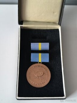 Medaile, řád za služby německé poště, bronz, etue