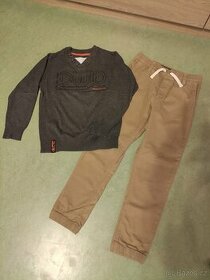 Kalhoty a svetřík Cherokee a C&A, vel. 134/140