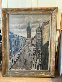 Prodám obraz "Zelená brána" Pardubice - 1