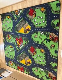Dětský koberec farma 198x198
