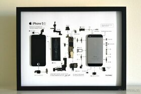 Nástěnný obraz iPhone 5S - dekorace bytu, kanceláře nebo dár