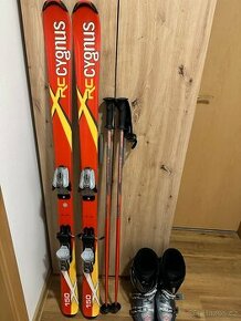 Lyže Cygnus 150 cm + lyžařské boty + hůlky + vaky - 1