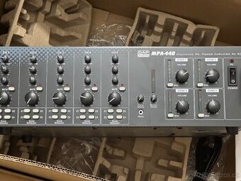 Nepoužitý unikátní 4-zónový mixážní zesilovač 4×40 W / 100 V
