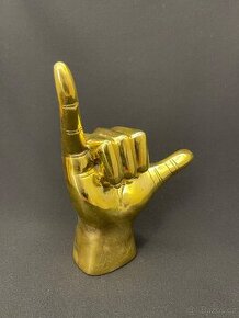 Socha bronz/mosaz Shaka Surf