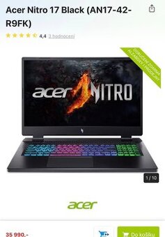 Acer nitro 17 black