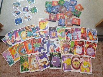 Pokémon nálepky a kartičky