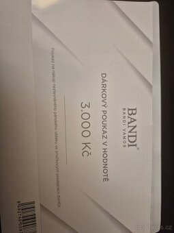 Poukaz Bandi v hodnote 3000 Kc - 1