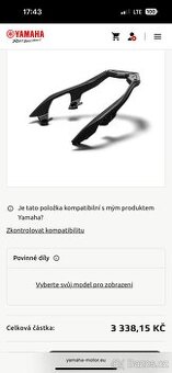 Yamaha xmax zadní nosič NOVÉ