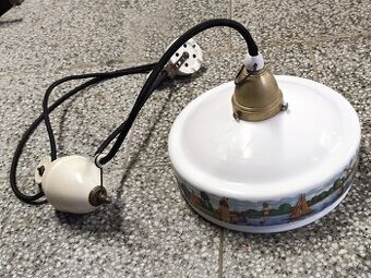 krásný starožitný kompletní stahovací lustr 3