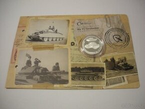 Stříbrná mince Obrněná technika - Mk VI Crusader proof